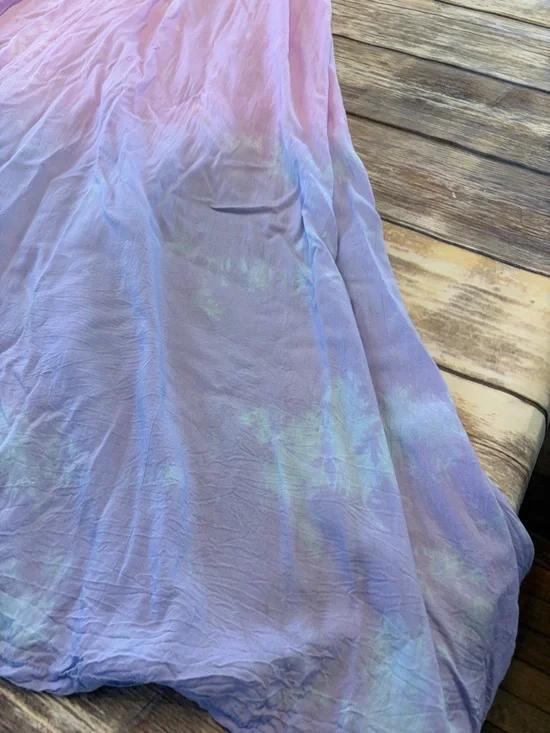 Tiare Hawaii M/L Boho Dahlia Maxi Dress Ombre Tie Dye Flowy Beach Summer Resort - Picture 6 of 11